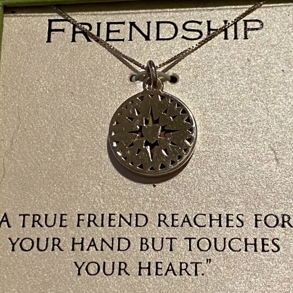 LARocks Silver Friendship Magnetic Locket Necklace